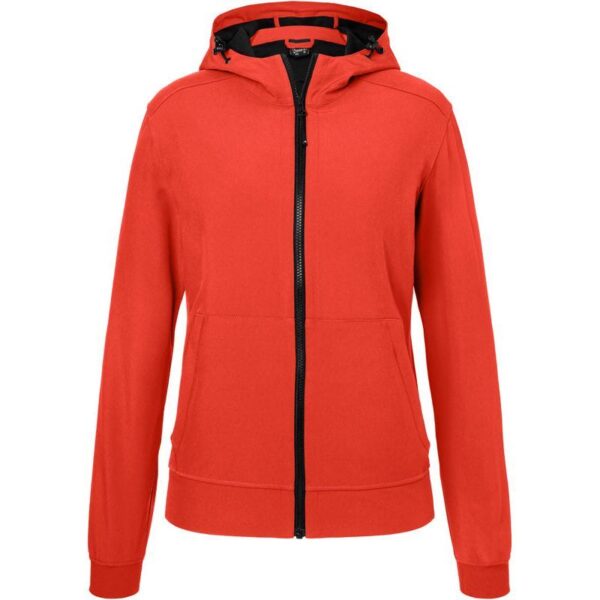James & Nicholson | JN 1145 Dámská 2-vrstvá softshellová bunda s kapucí