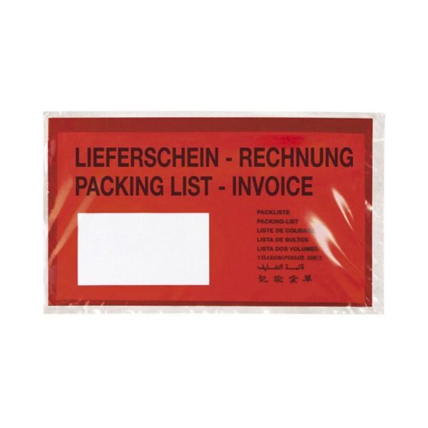 100 Document Envelopes 100 potištěné transportní obálky na dokumenty