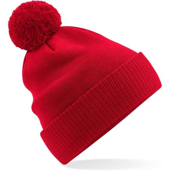 Beechfield | B450N Organická pletená čepice s bambulí "Snowstar®"