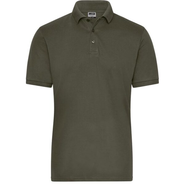 James & Nicholson | JN 1806 Pánské pracovní elast. polo z bio bavlny - Solid