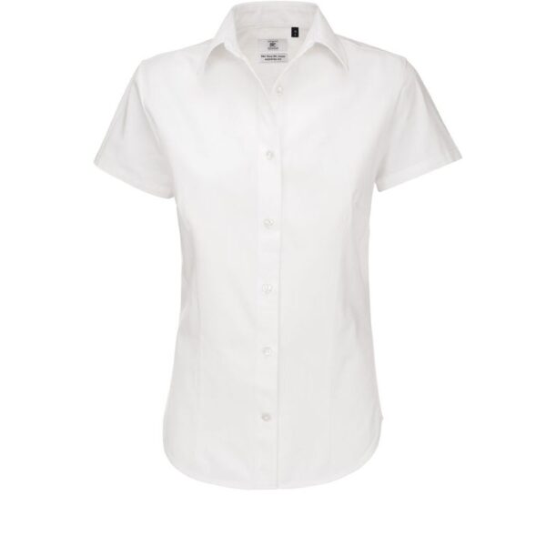 B&C | Sharp SSL /women Keprová halenka s krátkým rukávem
