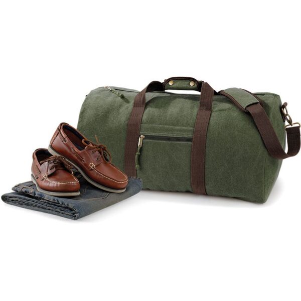 Quadra | QD613 Vintage plátěná cestovní taška