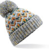 Beechfield | B458 Pletená čepice s bambulí "Blizzard"