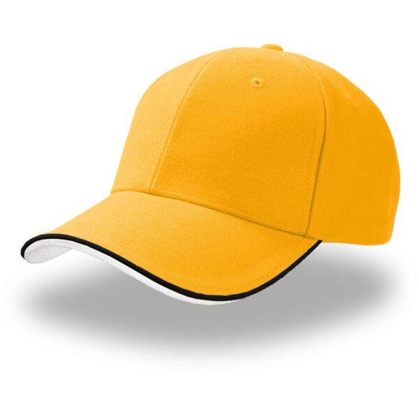 Atlantis | Pilot Piping Sandwich Těžká broušená 6 panelová sandwich kšiltovka