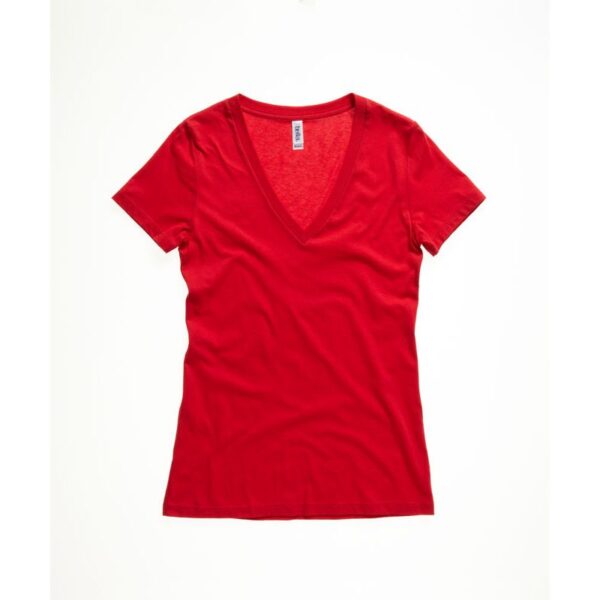 Bella + Canvas | 6035 Dámské tričko Jersey Deep s výstřihem do V