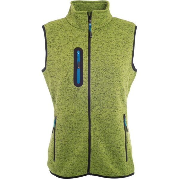 James & Nicholson | JN 773 Dámská pletená fleecová vesta se stojáčkem