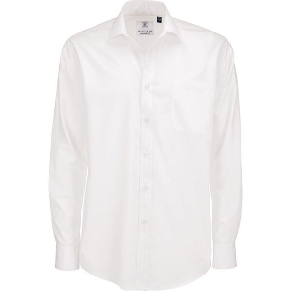 B&C | Smart LSL /men Košile ze smíšeného popelínu s dlouhým rukávem