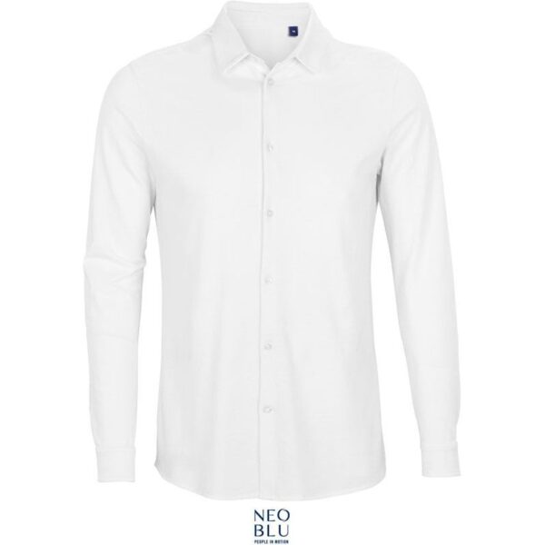NEOBLU | Basile Men Piqué košile s dlouhým rukávem