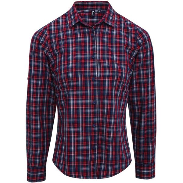 Premier | PR356 Popelínová halenka s dlouhým rukávem "Sidehill"