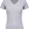 Kariban | K394 Dámské piqué tričko s V výstřihem