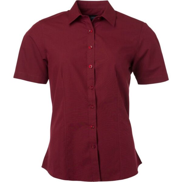 James & Nicholson | JN 679 Popelínová halenka s krátkým rukávem