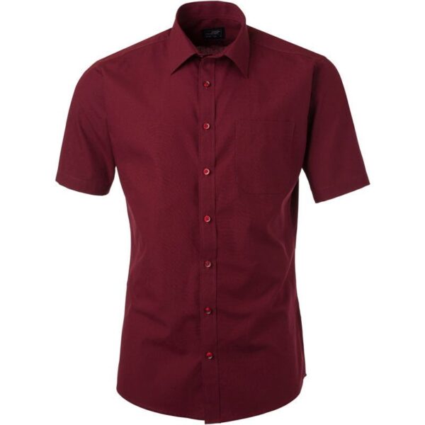 James & Nicholson | JN 680 Popelínová košile s krátkým rukávem