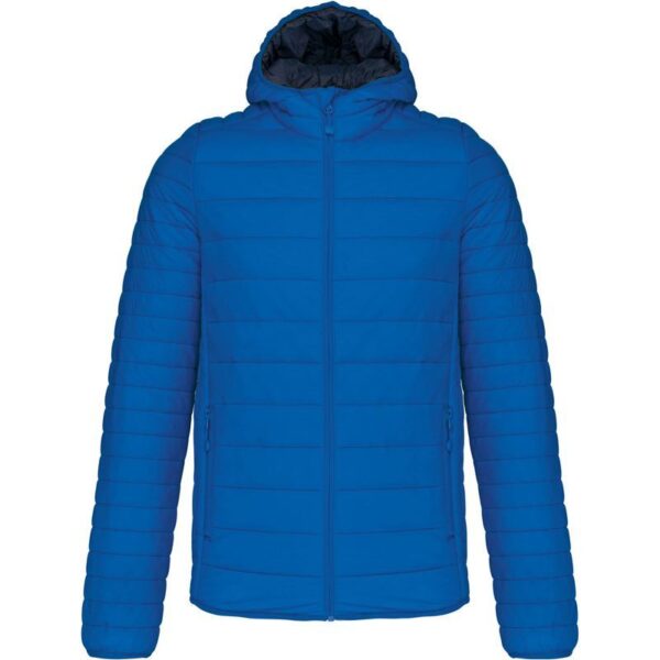 Kariban | K6110 Lehká pánská prošívaná bunda s kapucí