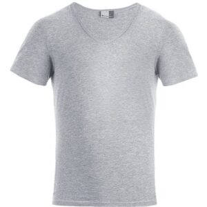 Promodoro | 3082 Pánské tričko "Slim Fit" s výstřihem do V