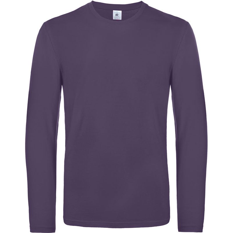 B&C | #E190 LSL Tričko s dlouhým rukávem z těžké bavlny