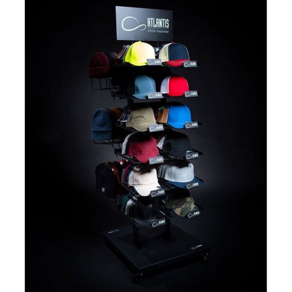 Atlantis | Mobile Display Prezentační stojan na čepice a kšiltovky