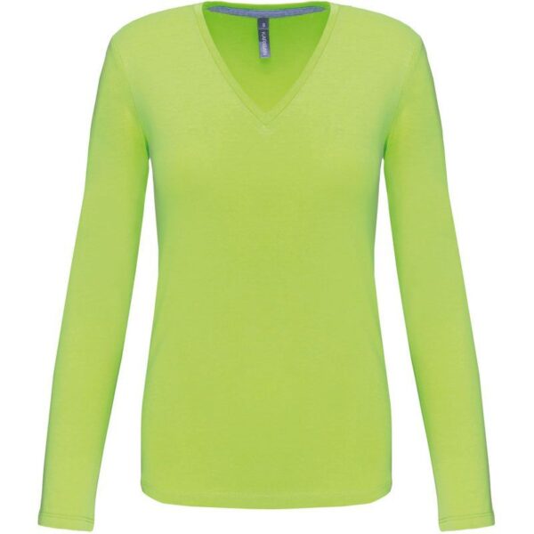 Kariban | K382 Dámské tričko s výstřihem do V