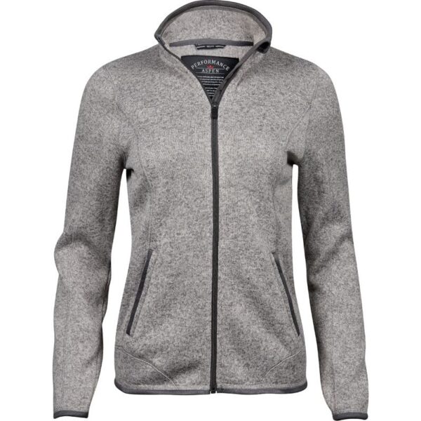 Tee Jays | 9616 Dámská melanžová pletená fleecová bunda