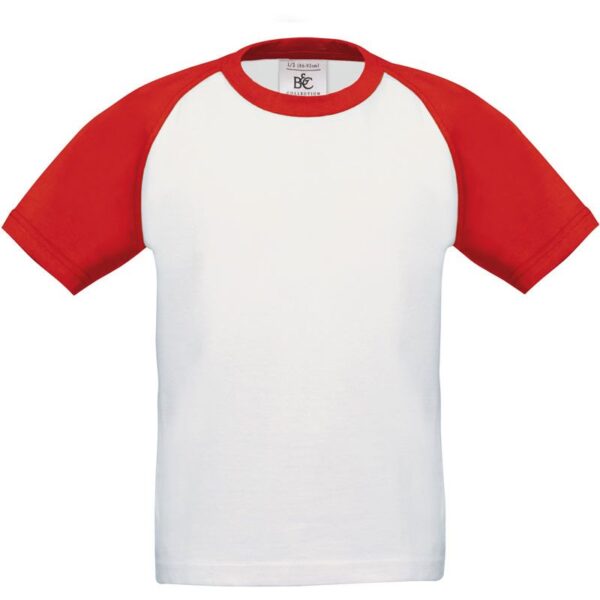 B&C | Base-Ball /kids Dětské raglánové kontrastní tričko