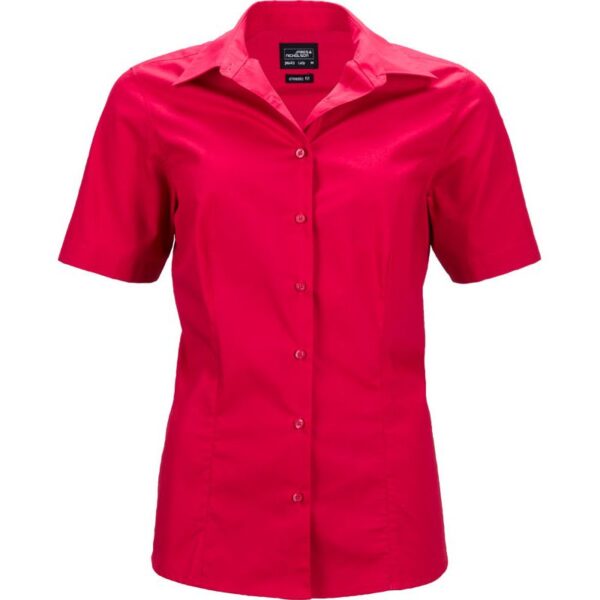 James & Nicholson | JN 643 Popelínová business halenka s krátkým rukávem