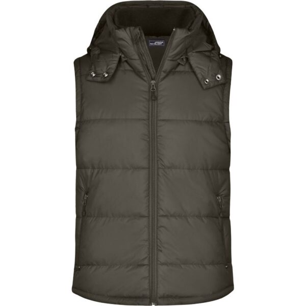 James & Nicholson | JN 1004 Pánská prošívaná vesta s kapucí