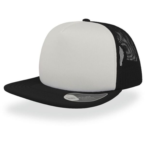 Atlantis | Snap 90s 5 panelová síťovaná kšiltovka s plochým kšiltem