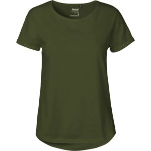 Neutral | O80012 Dámské bio tričko s ohrnutými rukávy