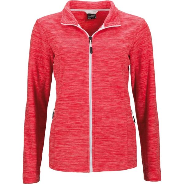 James & Nicholson | JN 769 Dámská melírovaná fleecová bunda