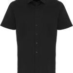 Premier | PR246 Popelínová elastická košile s krátkým rukávem