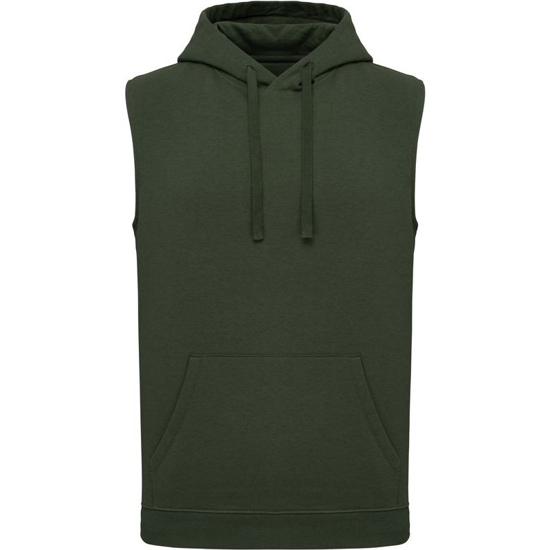 Kariban ProAct PA 393 Unisex mikina s kapucí bez rukávů