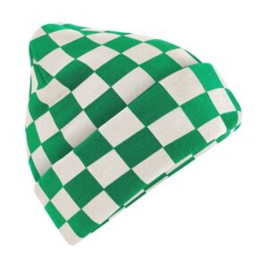 B 531 Pletená čepice "Checkerboard"
