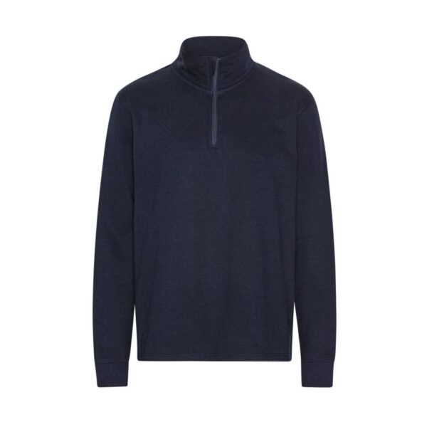 O 73701 Mikina z bio bavlny s 1/4 zipem