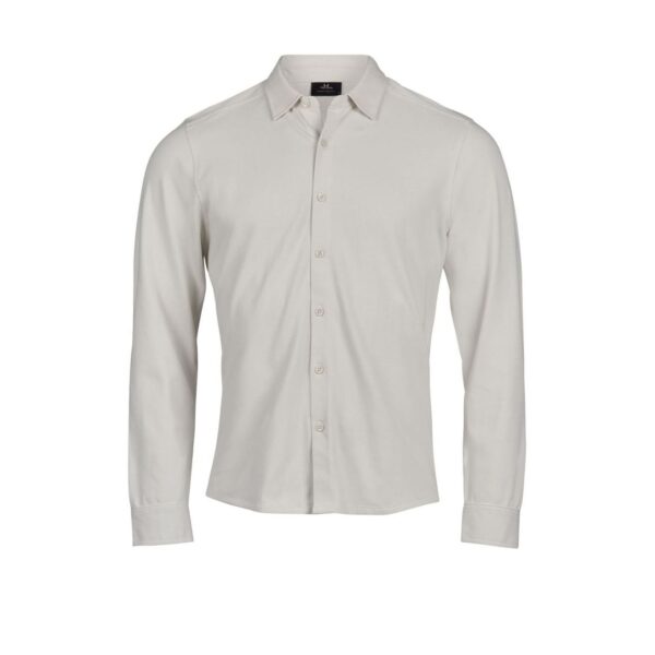 TJ 1416 Košile piqué s dlouhým rukávem "Luxury Stretch"