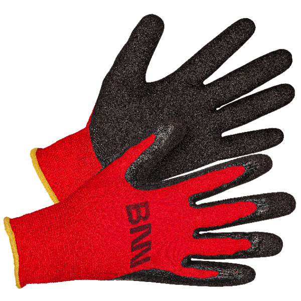 0278100030 MANOS Gloves blackred logo BNN 3