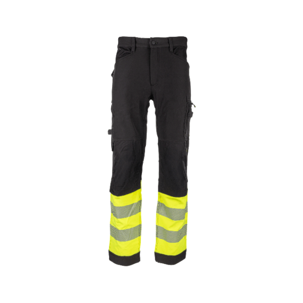 REFLECTOS Trousers black/yellow