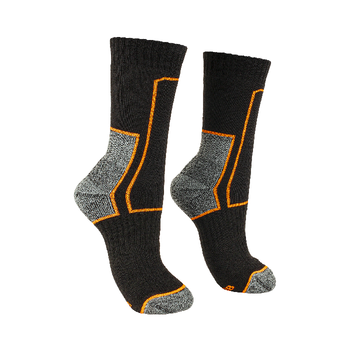 0916000067 TREK Sock black orange 02